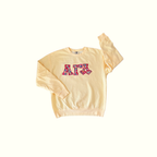 Butter & Betsy Greek Applique Sweatshirt