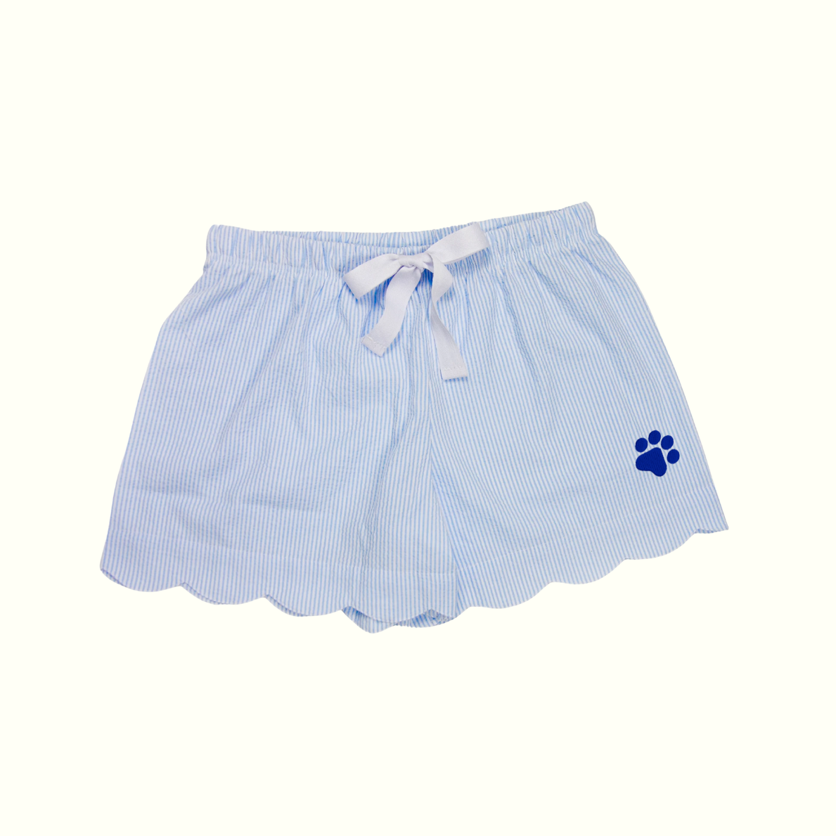 Blue Paw Seersucker Lounge Shorts