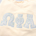 Butter & Blue Daisy Greek Applique Sweatshirt