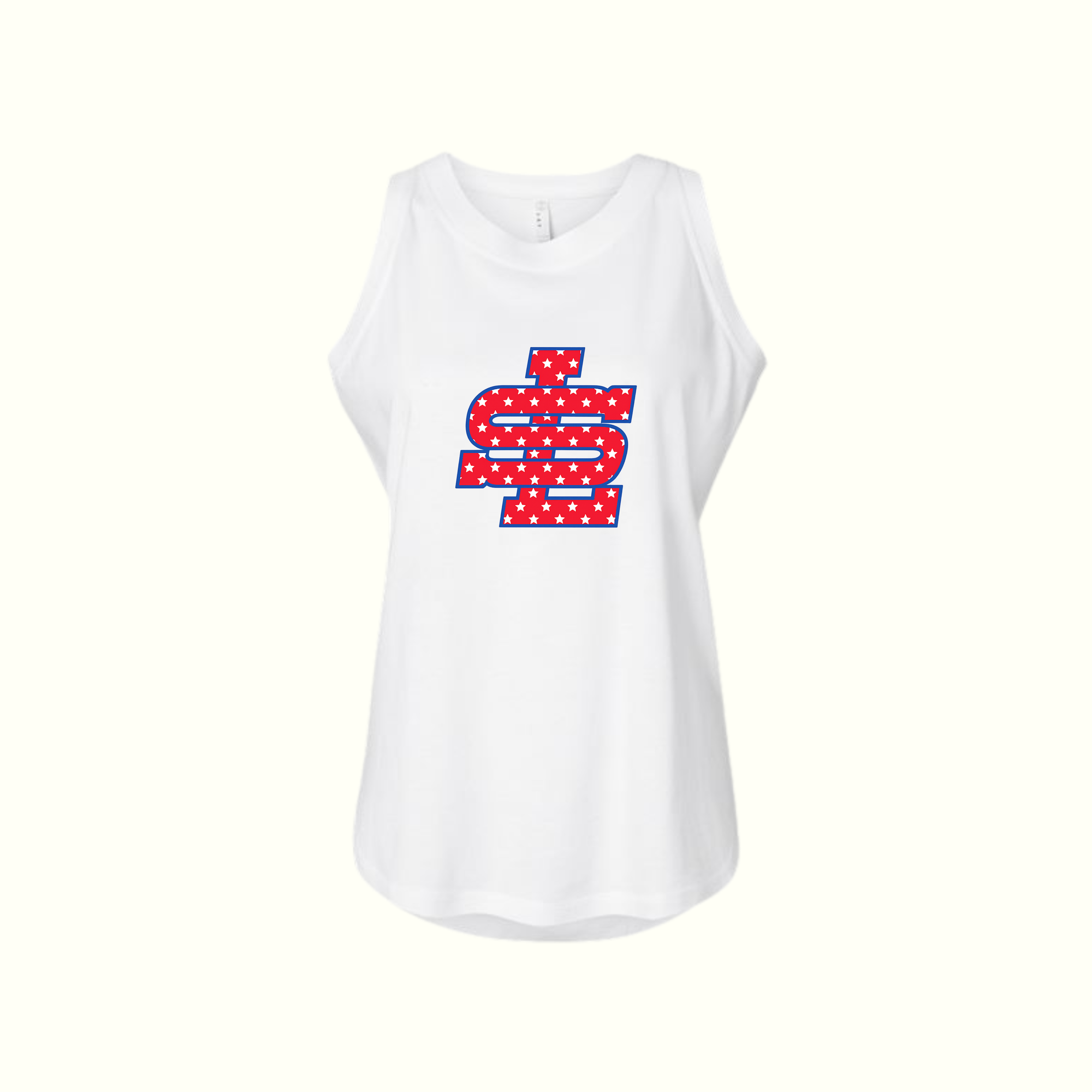 SLYB White Flowy Tank - Womens