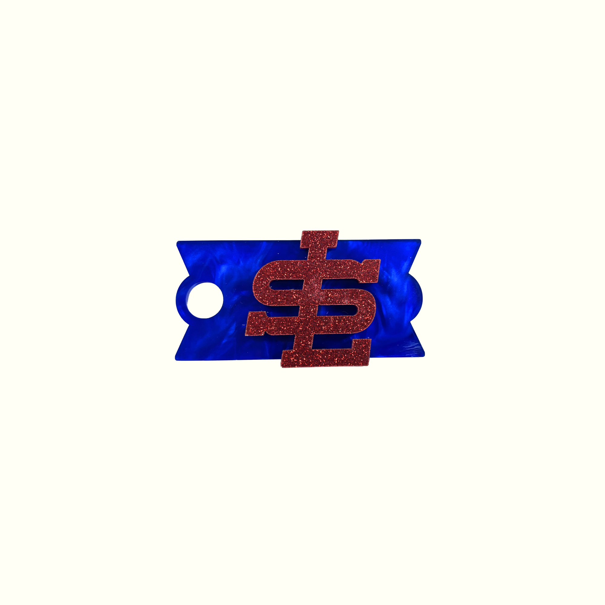 SLYB Tumbler Lid Tag - Glitter Red
