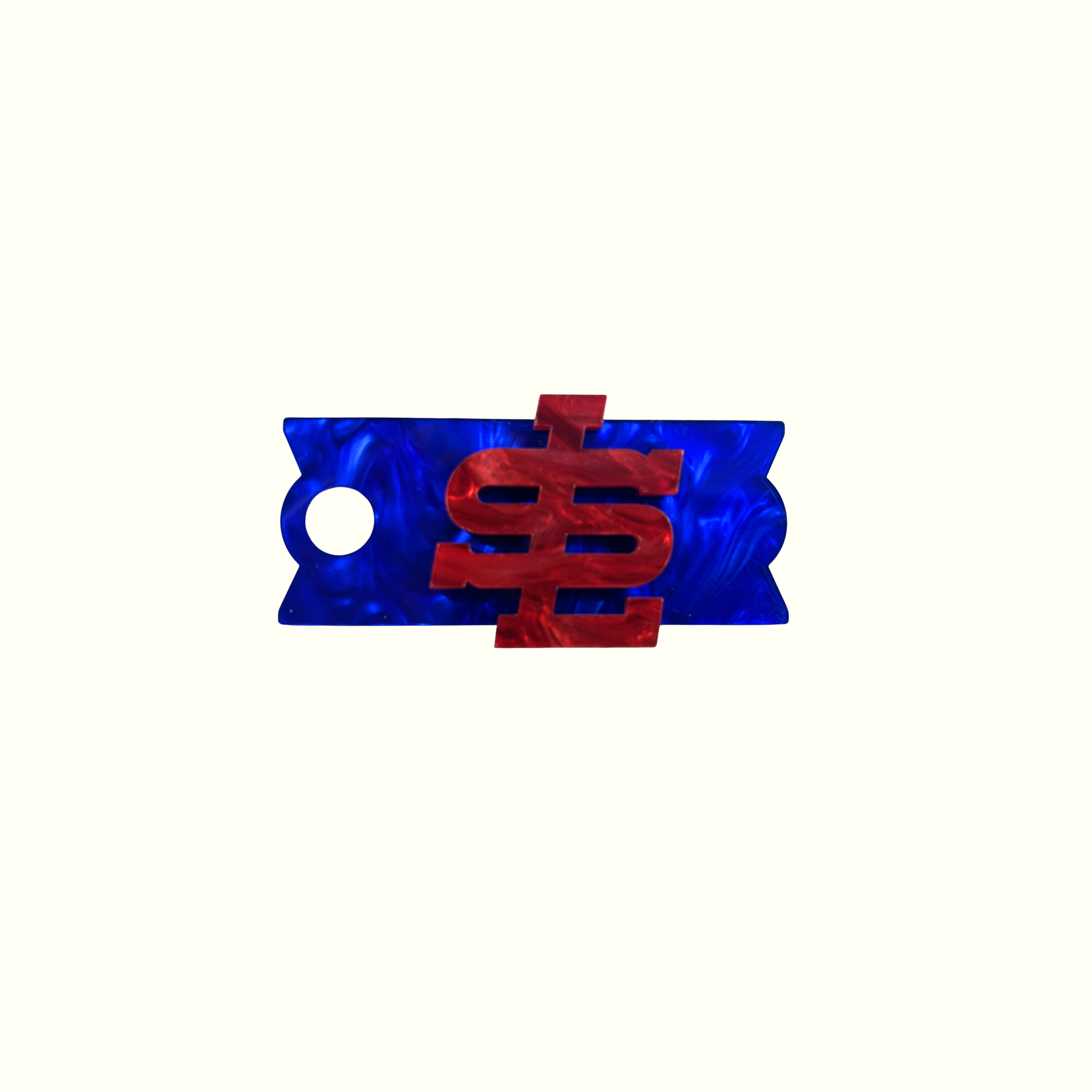 SLYB Tumbler Lid Tag - Marble Red