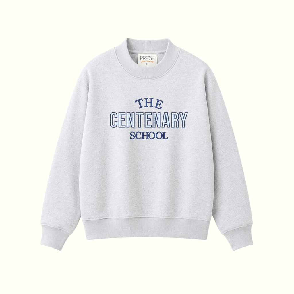 The Centenary School Gray Mock Neck