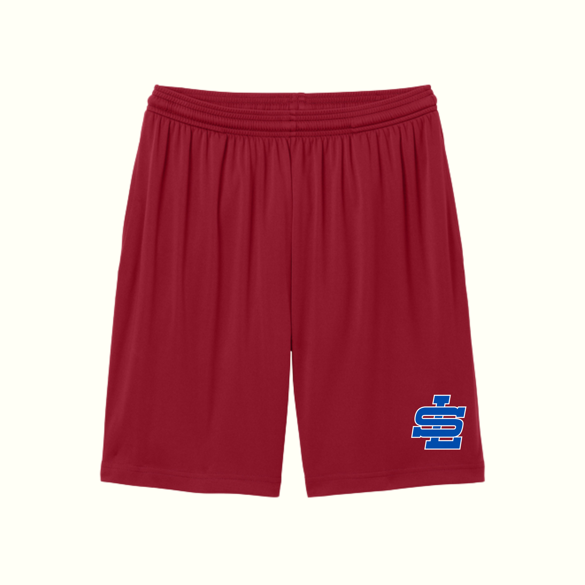 Red SLYB Mens 7” Pocketed Shorts