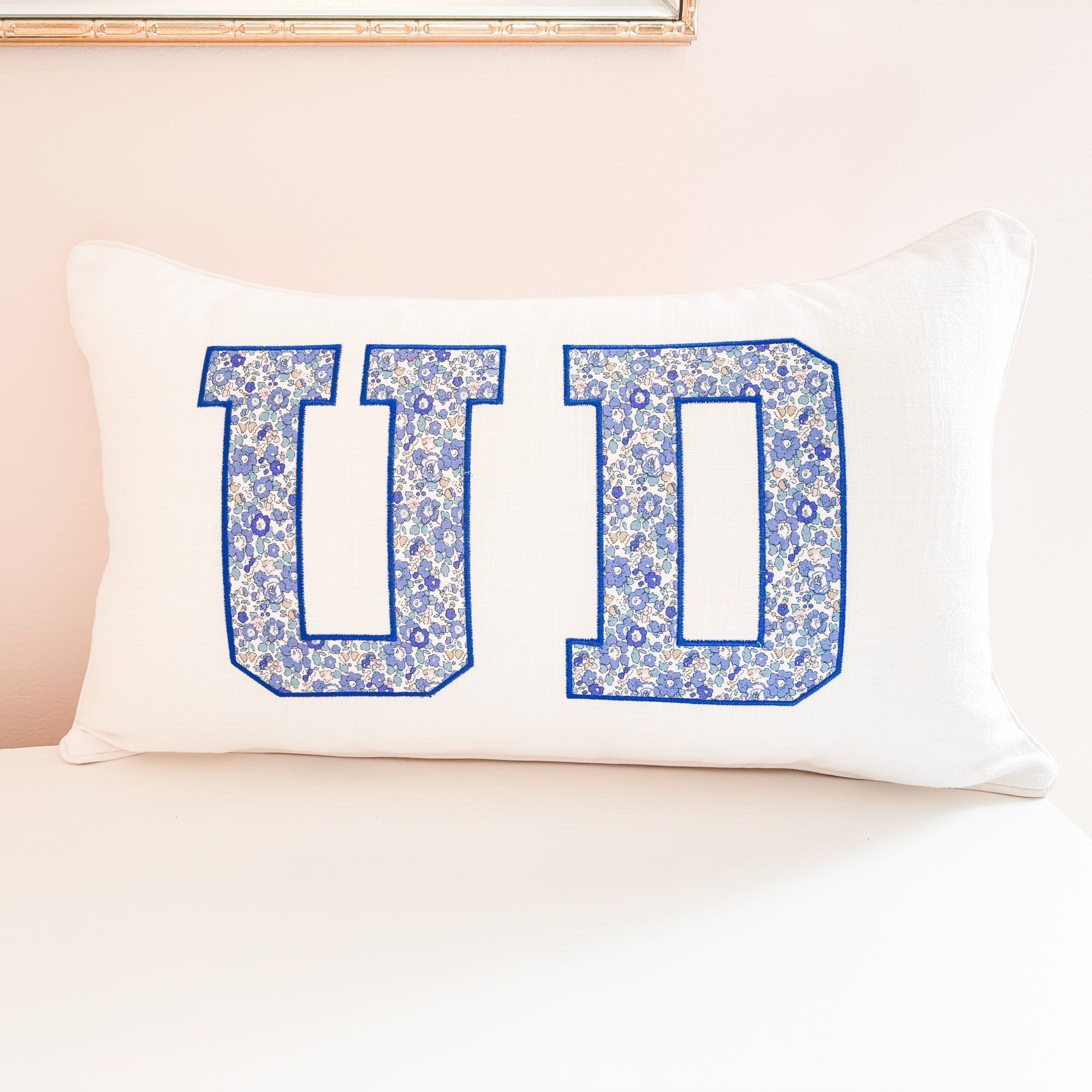 UD Betsy Ann G Applique Pillow
