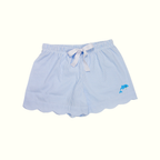 Embroidered Dolphin Seersucker Lounge Shorts