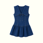 Denim Bib Mini Dress