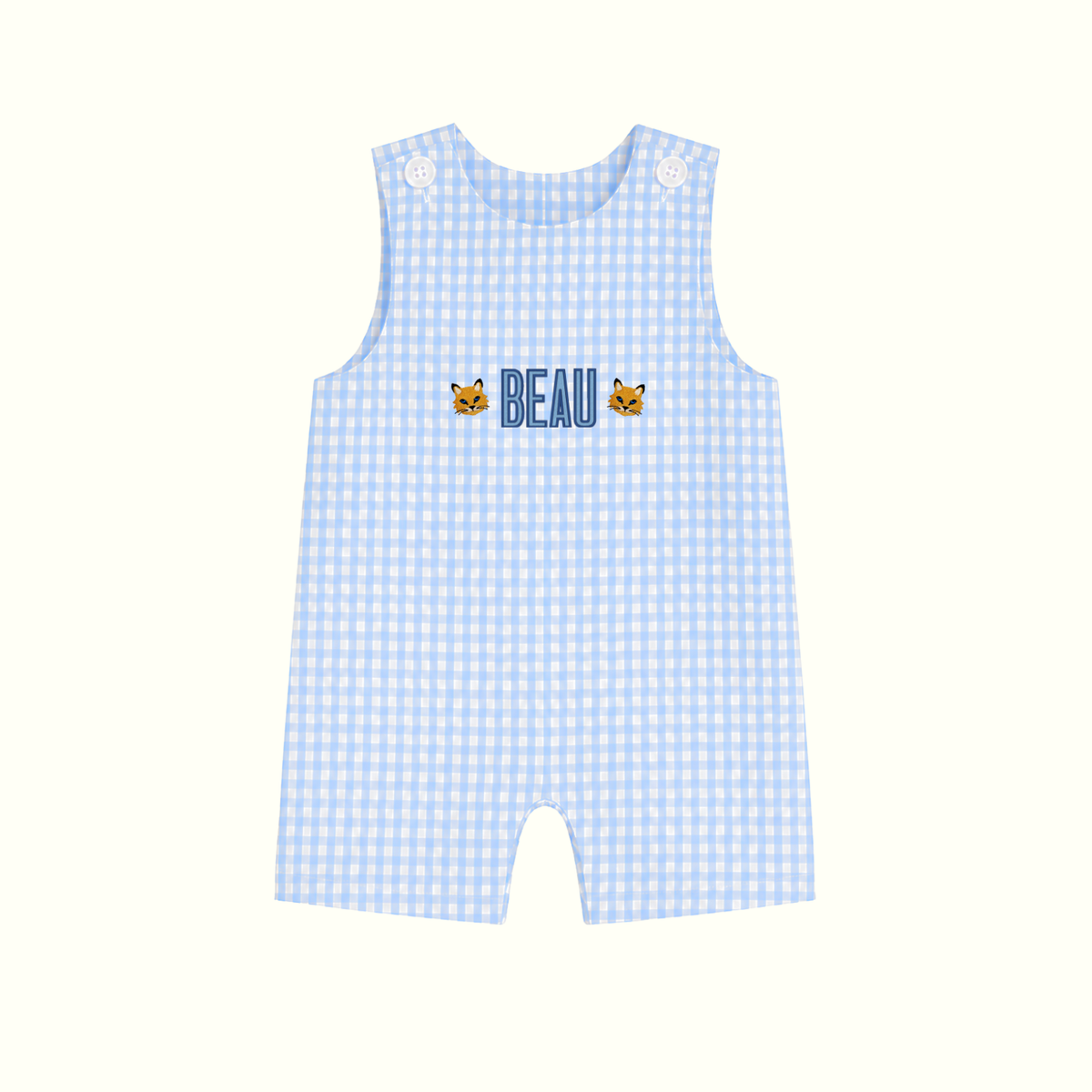 Little Wildcat Gingham Jon Jon
