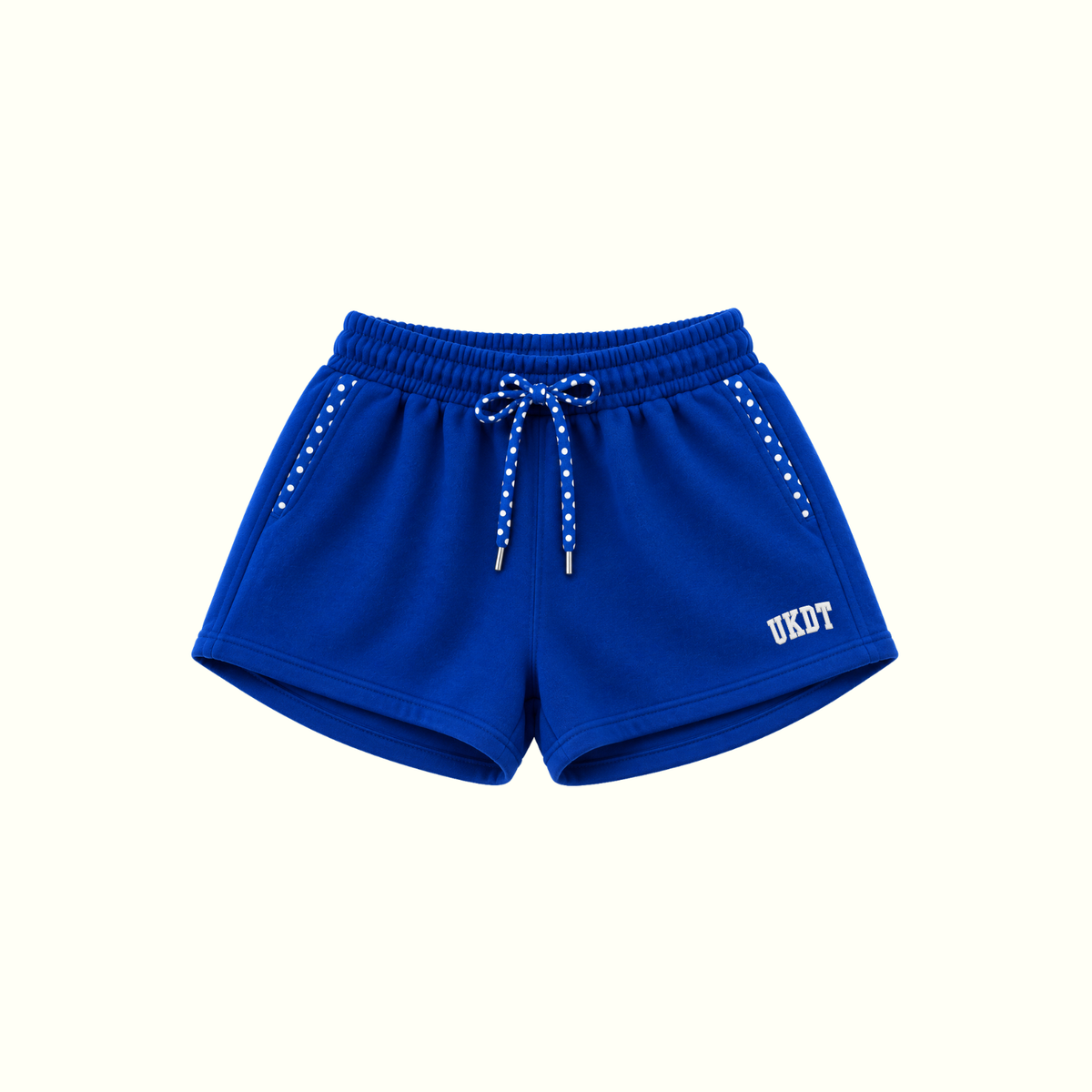 UKDT Embroidered Polka Dot Sweat Shorts