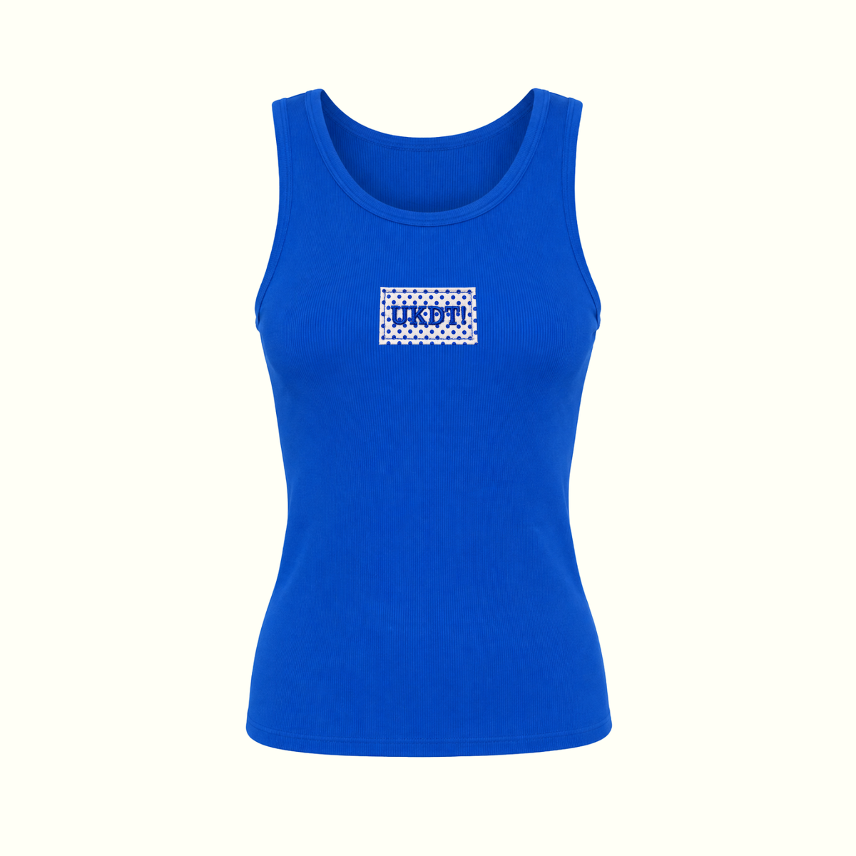 UKDT Fitted Polka Dot Patch Tank