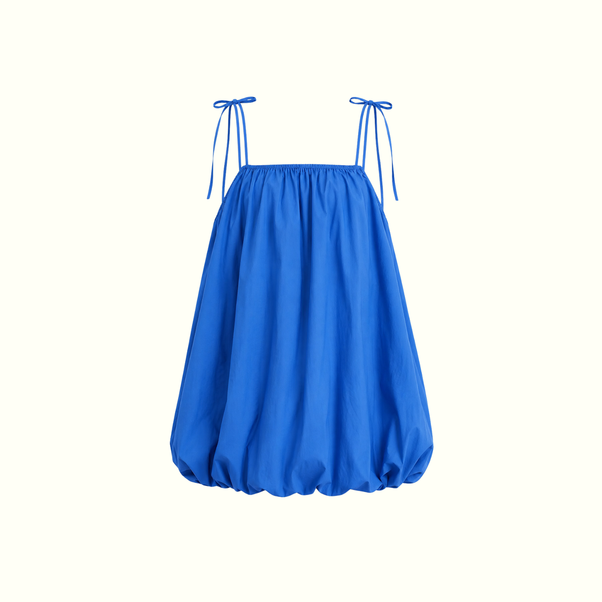 Royal Blue Puff Bottom Mini Dress