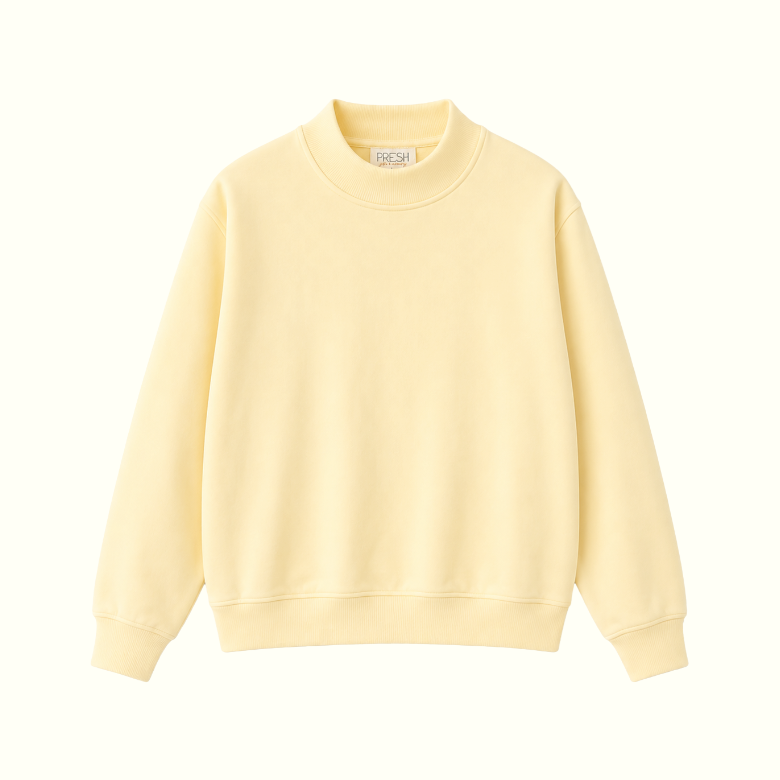 The PRESH Mock Neck - Lemon Drop