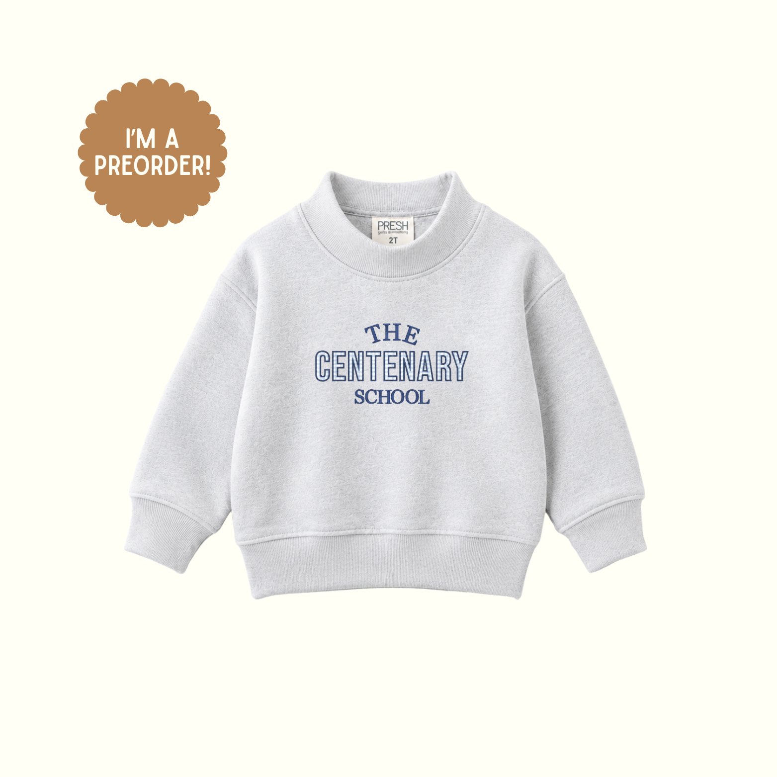 The Centenary School Gray Mock Neck -  Toddler!