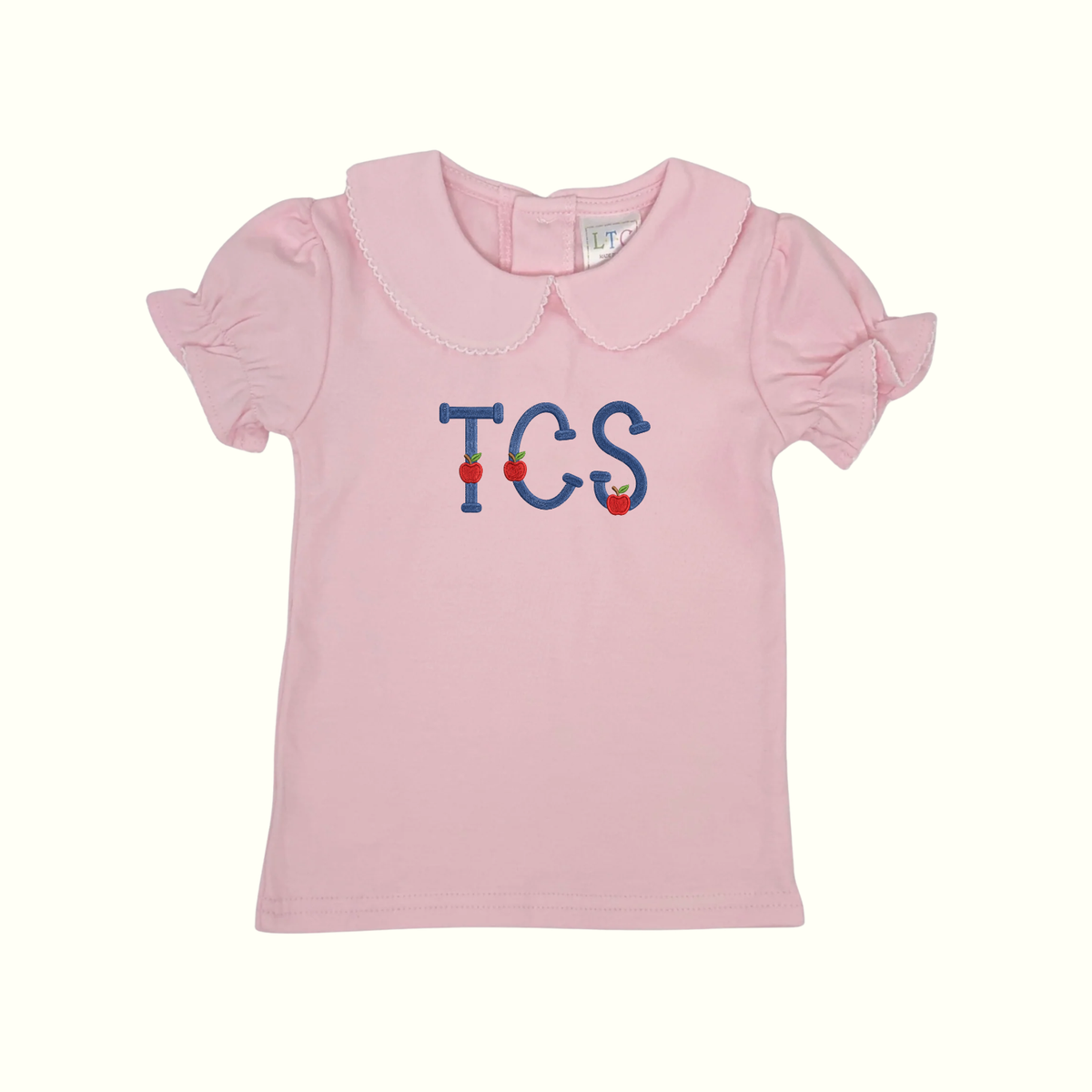 TCS Baby/Toddler Pink Peter Pan Collared Shirt